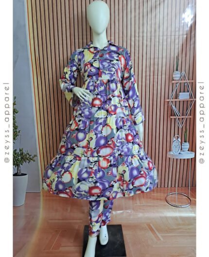 Western Front Open Button Style Maxi With Trouser