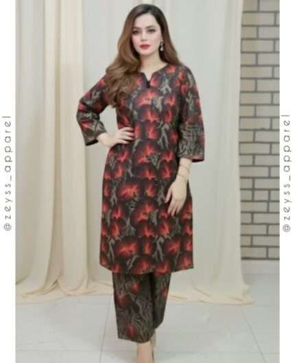 ^Khaddar 2 Piece Co-Ord Set